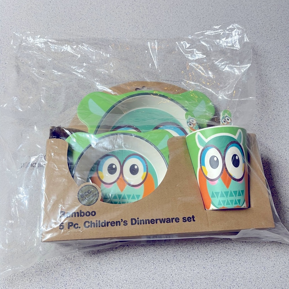 COPY - COPY - Kids bamboo dinner ware set